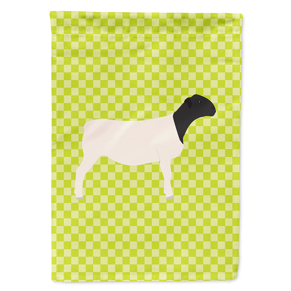 Dorper Sheep Green Flag Canvas House Size BB7804CHF