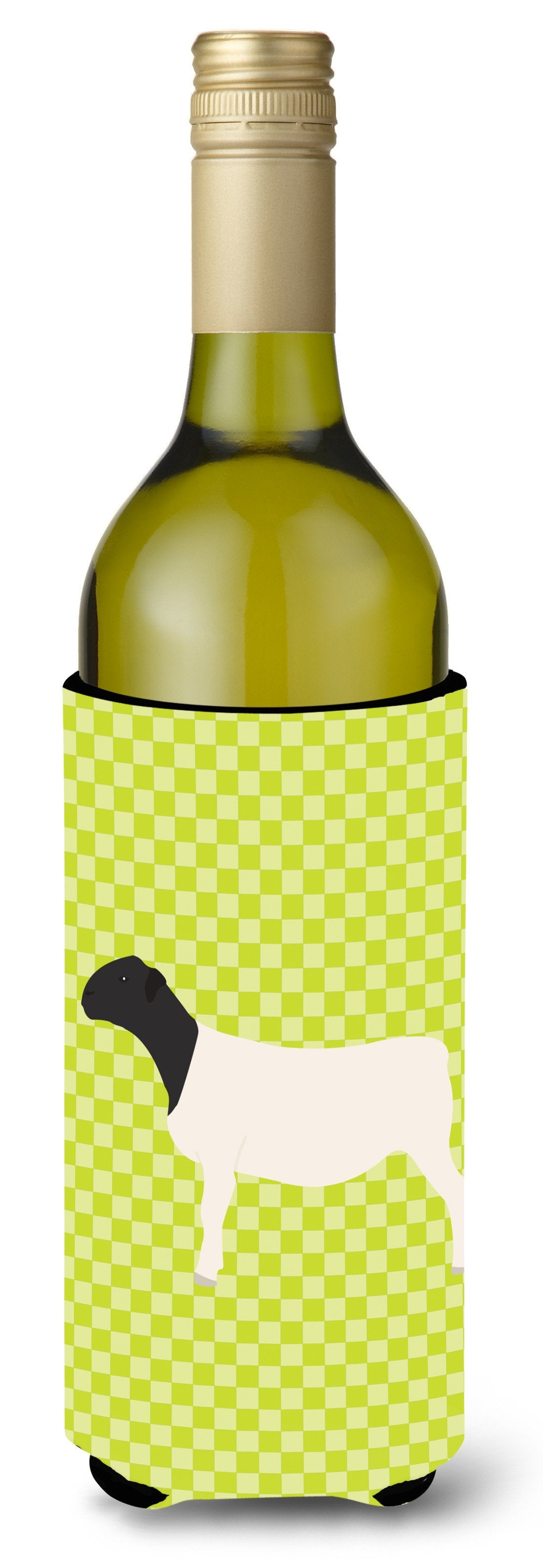 Dorper Sheep Green Wine Bottle Beverge Insulator Hugger BB7804LITERK by Caroline&#39;s Treasures