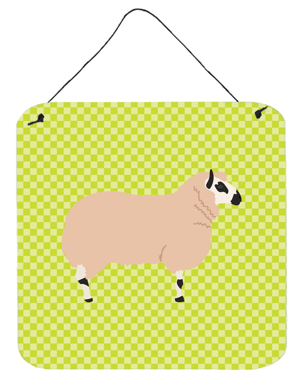 Kerry Hill Sheep Green Wall or Door Hanging Prints BB7805DS66 by Caroline's Treasures