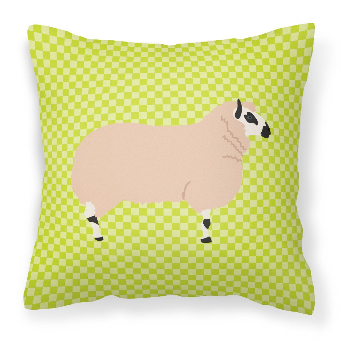 Kerry Hill Sheep Green Fabric Decorative Pillow BB7805PW1818 by Caroline's Treasures