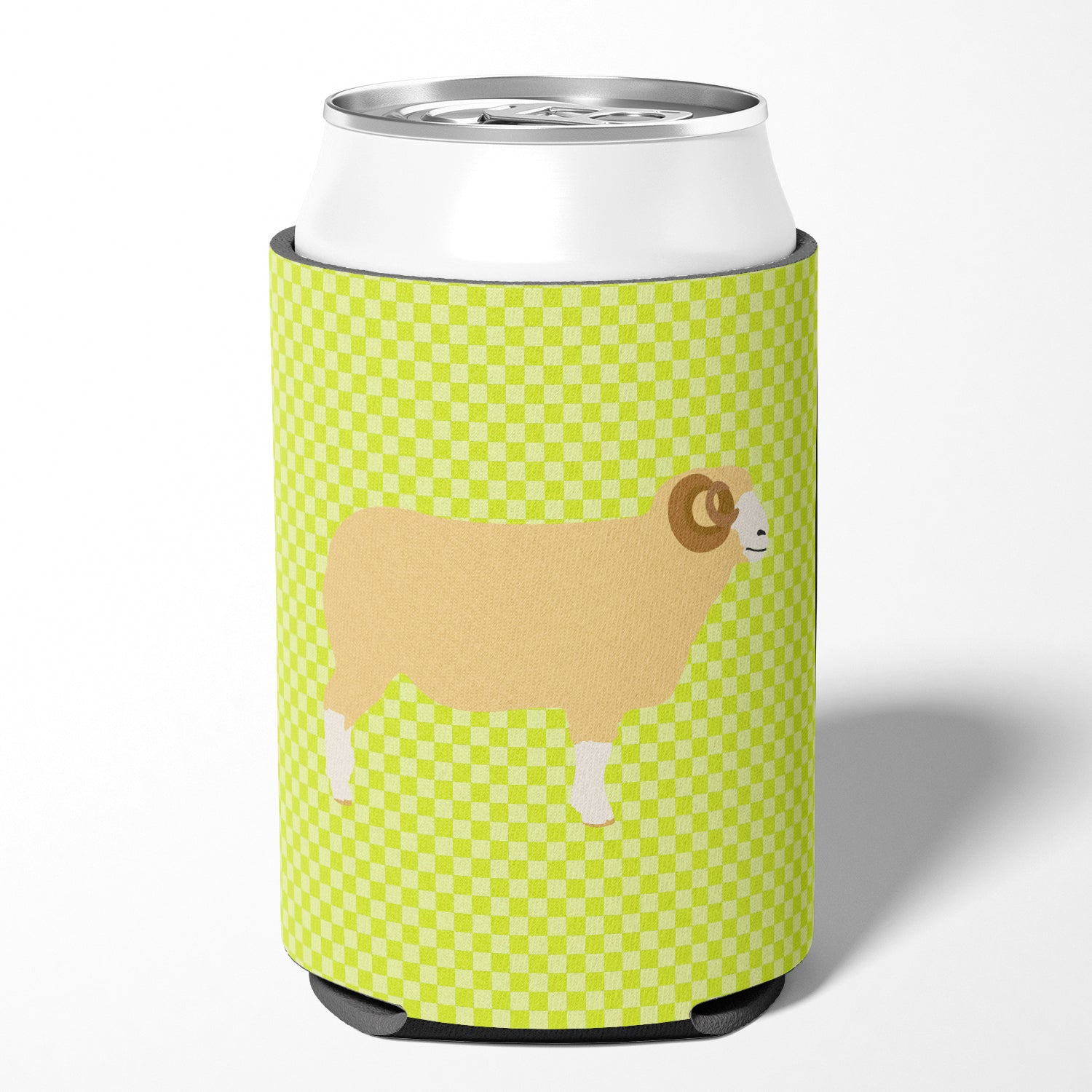 Horned Dorset Sheep Green Can or Bottle Hugger BB7806CC