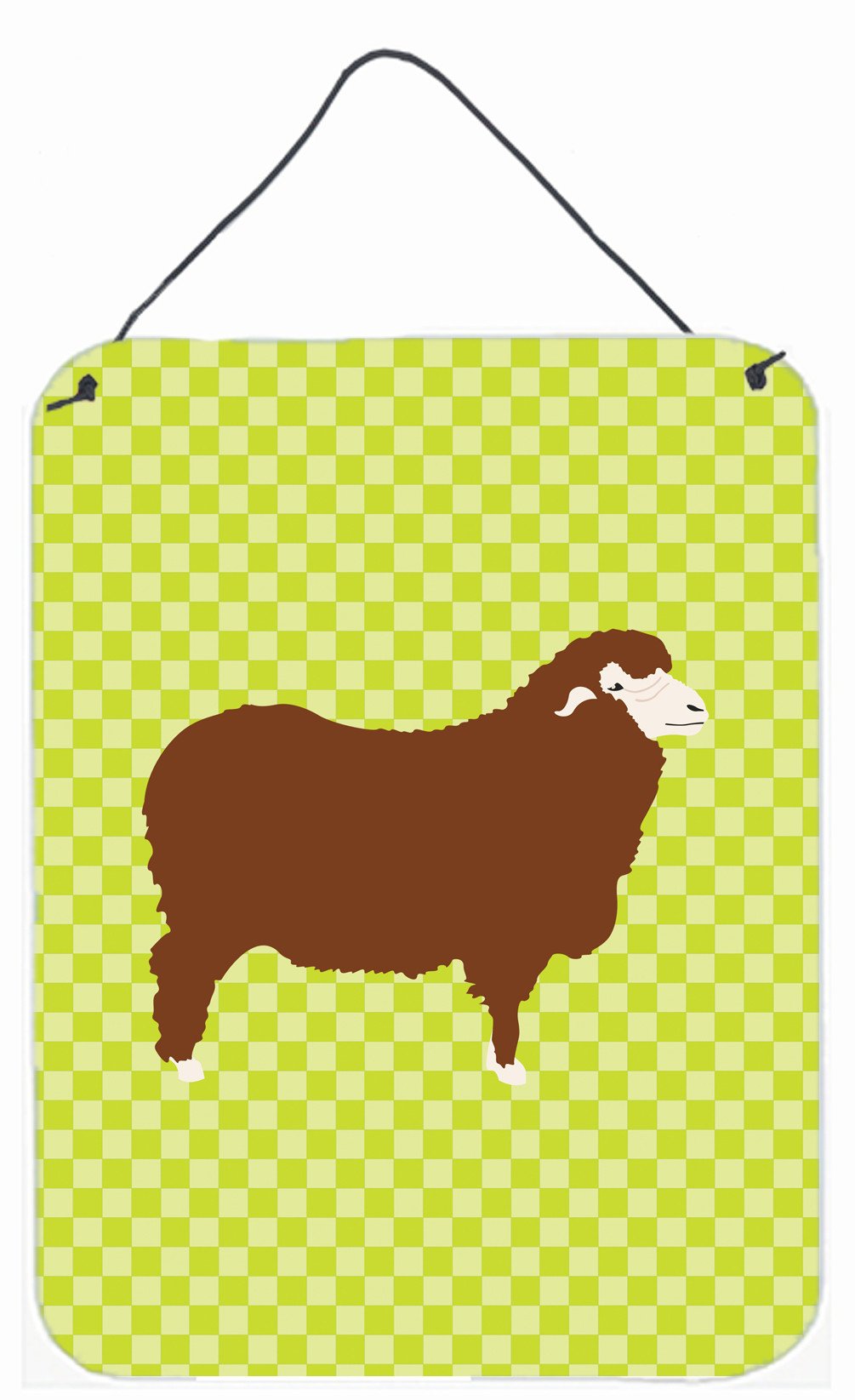 Merino Sheep Green Wall or Door Hanging Prints BB7807DS1216 by Caroline&#39;s Treasures