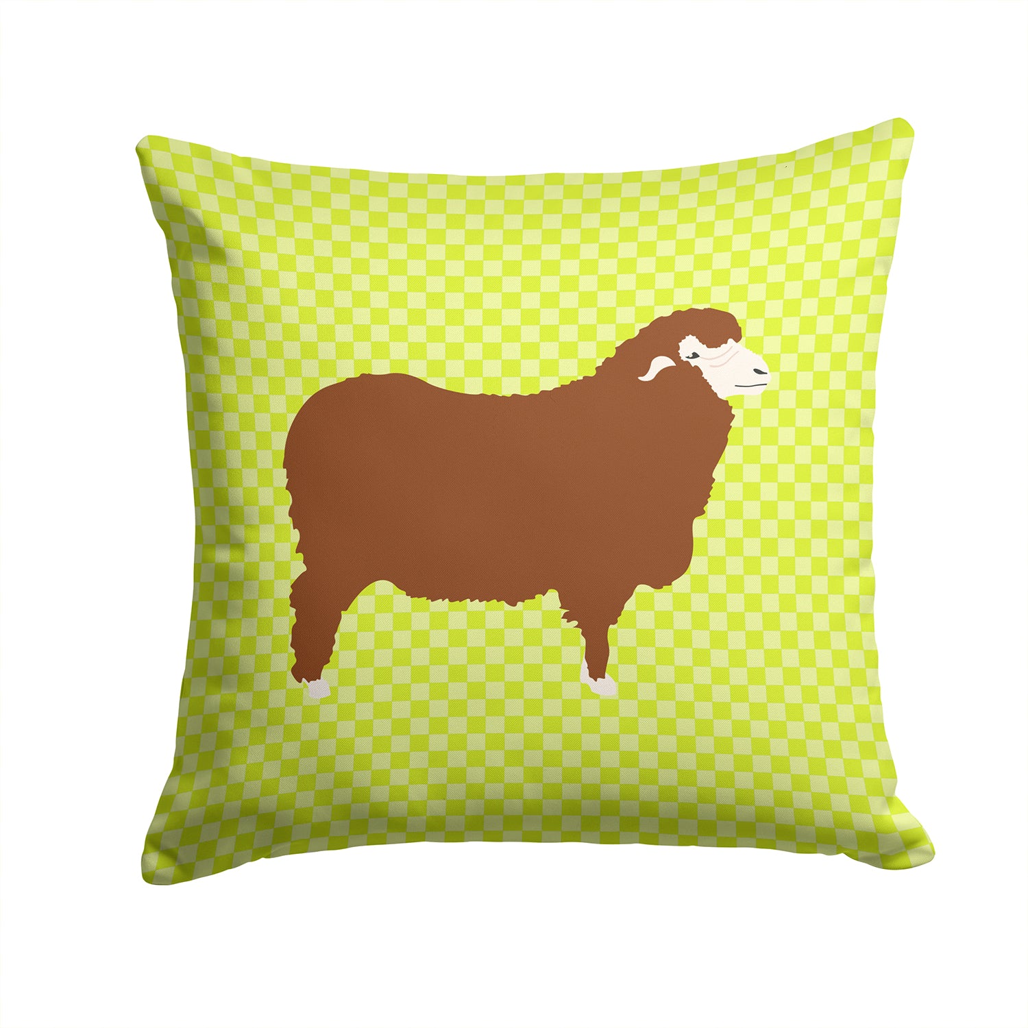 Merino Sheep Green Fabric Decorative Pillow BB7807PW1414 - the-store.com
