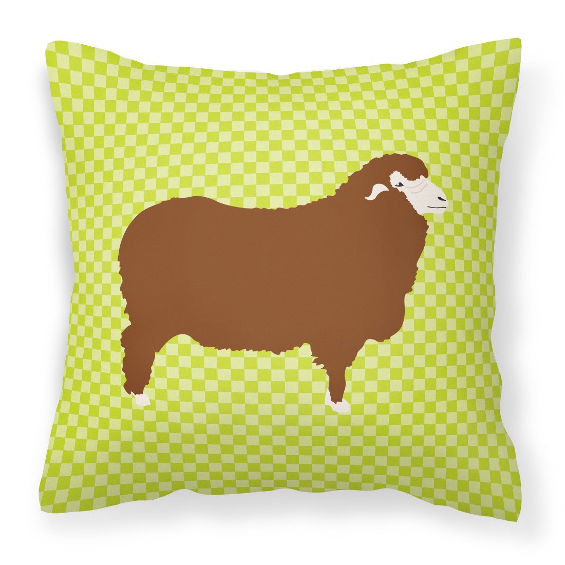 Merino Sheep Green Fabric Decorative Pillow BB7807PW1818 by Caroline&#39;s Treasures