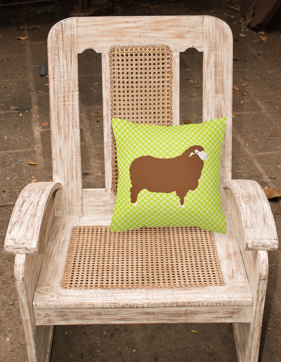 Merino Sheep Green Fabric Decorative Pillow BB7807PW1818 by Caroline's Treasures