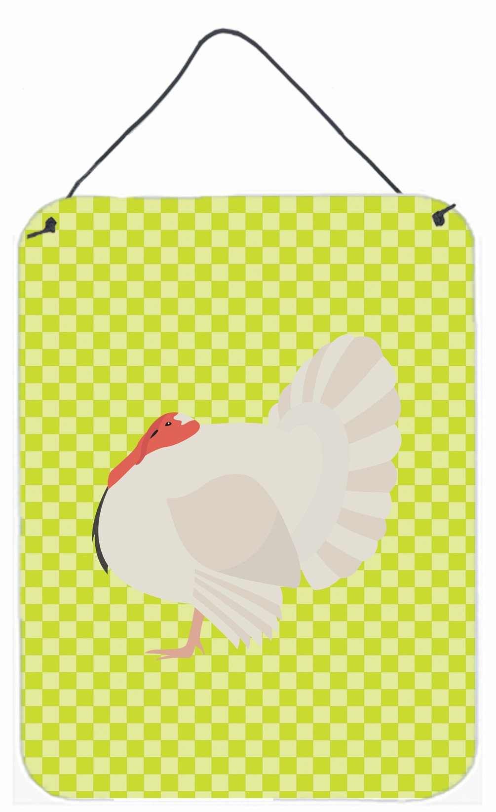 White Holland Turkey Green Wall or Door Hanging Prints BB7809DS1216 by Caroline's Treasures