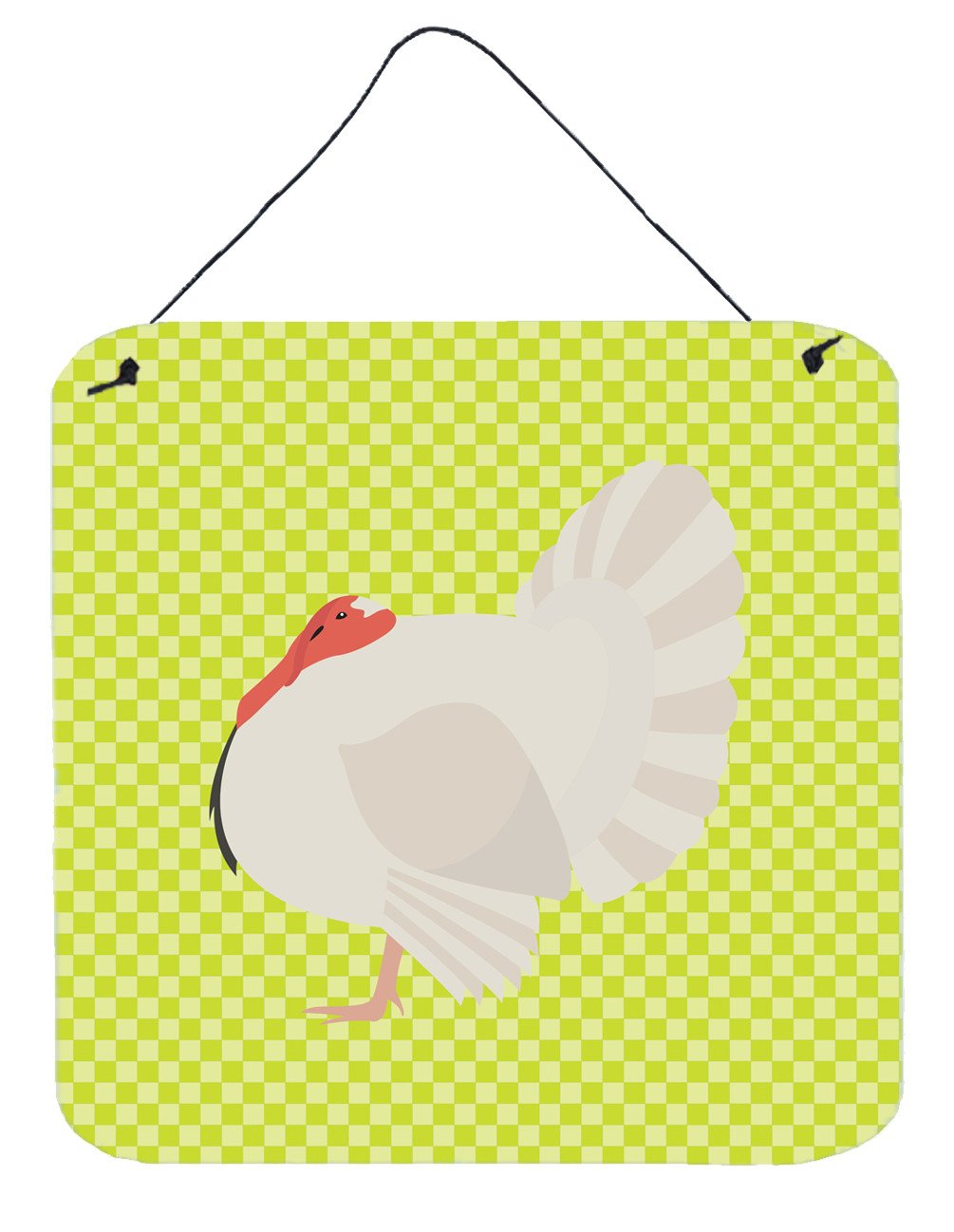 White Holland Turkey Green Wall or Door Hanging Prints BB7809DS66 by Caroline&#39;s Treasures