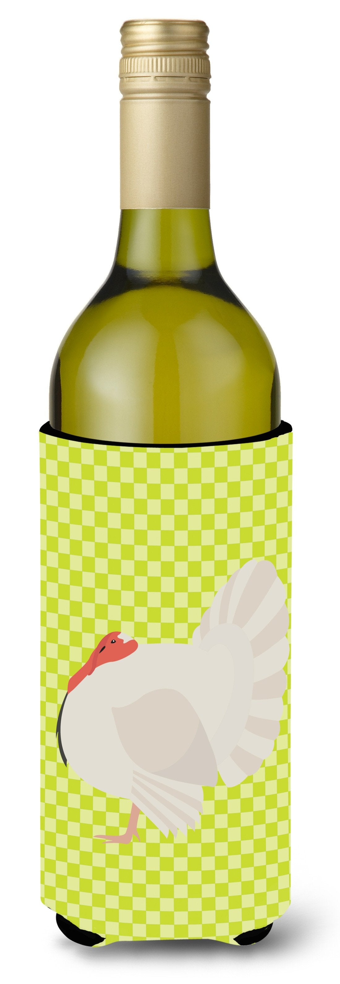 White Holland Turkey Green Wine Bottle Beverge Insulator Hugger BB7809LITERK by Caroline&#39;s Treasures