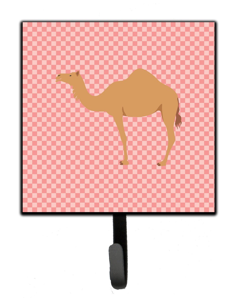 Arabian Camel Dromedary Pink Check Leash or Key Holder by Caroline&#39;s Treasures