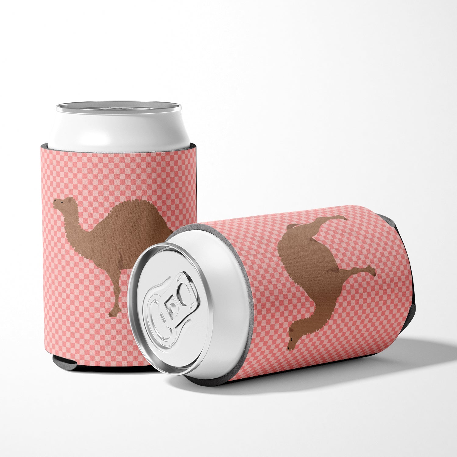 F1 Hybrid Camel Pink Check Can or Bottle Hugger BB7819CC