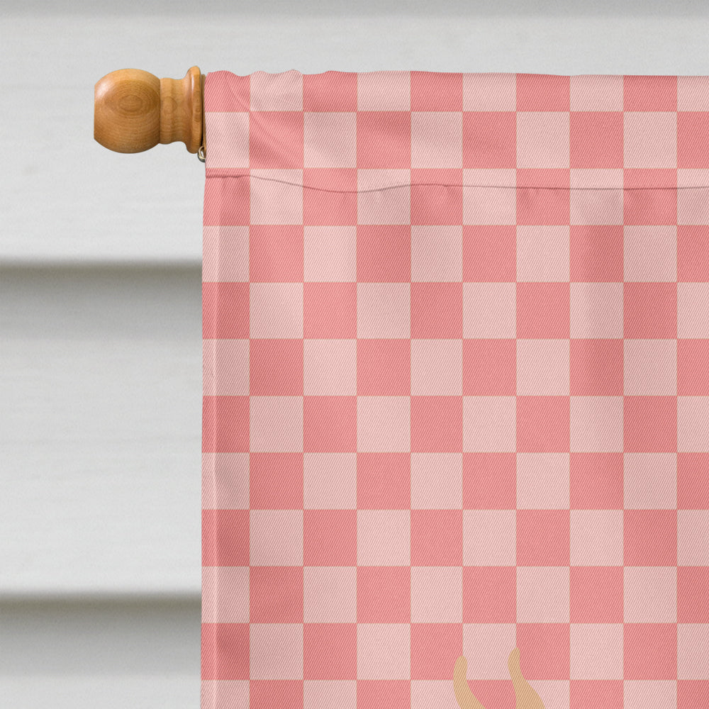 Guernsey Cow Pink Check Flag Canvas House Size BB7821CHF  the-store.com.