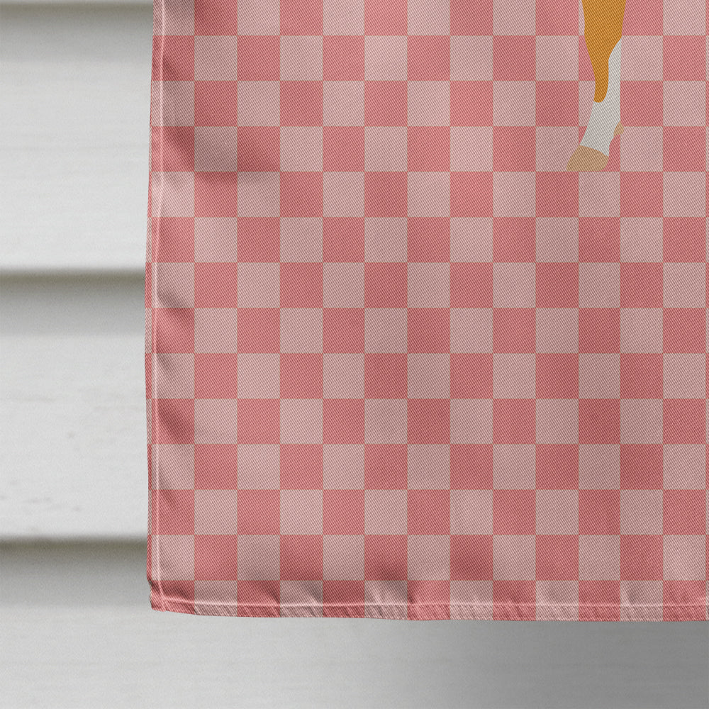 Guernsey Cow Pink Check Flag Canvas House Size BB7821CHF  the-store.com.