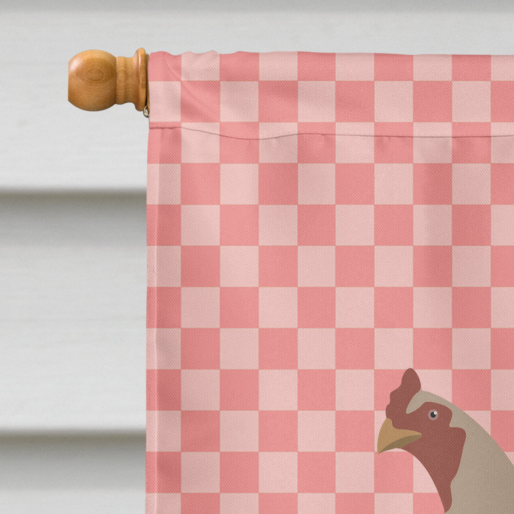 Kulang Chicken Pink Check Flag Canvas House Size BB7838CHF  the-store.com.