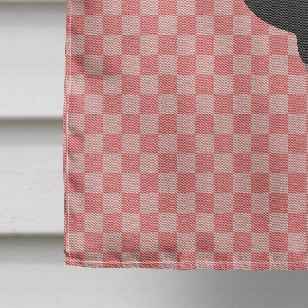 Naked Neck Chicken Pink Check Flag Canvas House Size BB7839CHF  the-store.com.