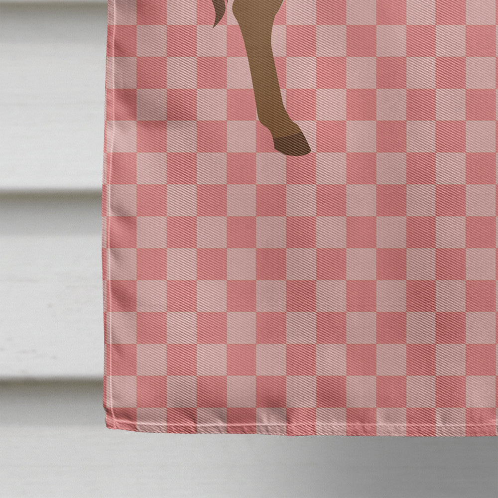 Cotentin Donkey Pink Check Flag Canvas House Size BB7849CHF  the-store.com.