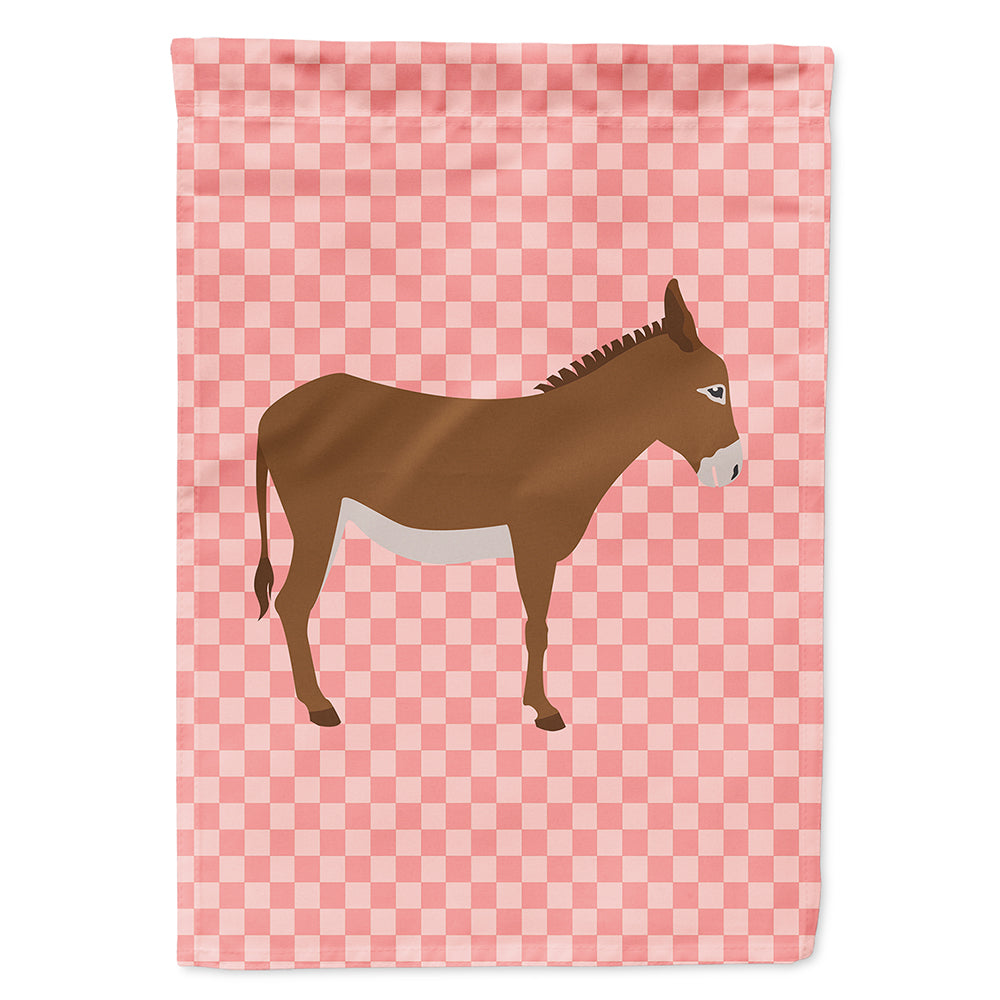 Cotentin Donkey Pink Check Flag Canvas House Size BB7849CHF