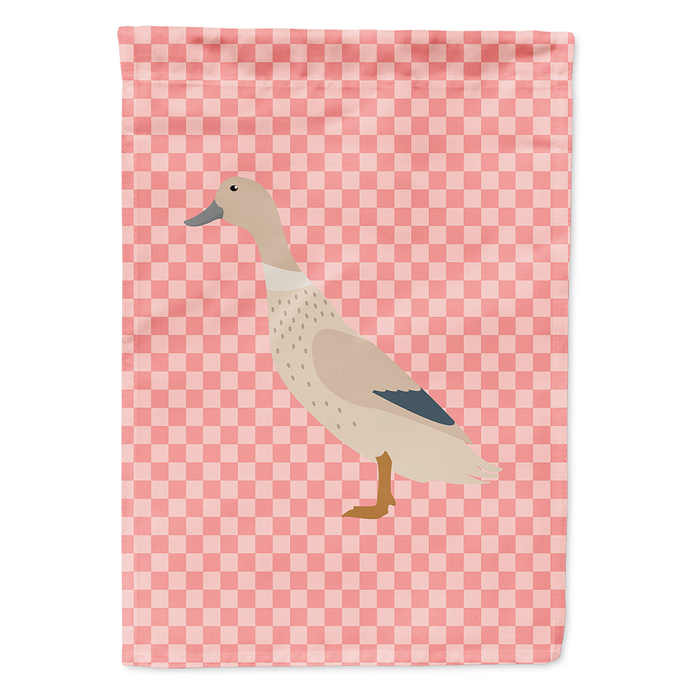 West Harlequin Duck Pink Check Flag Canvas House Size BB7858CHF