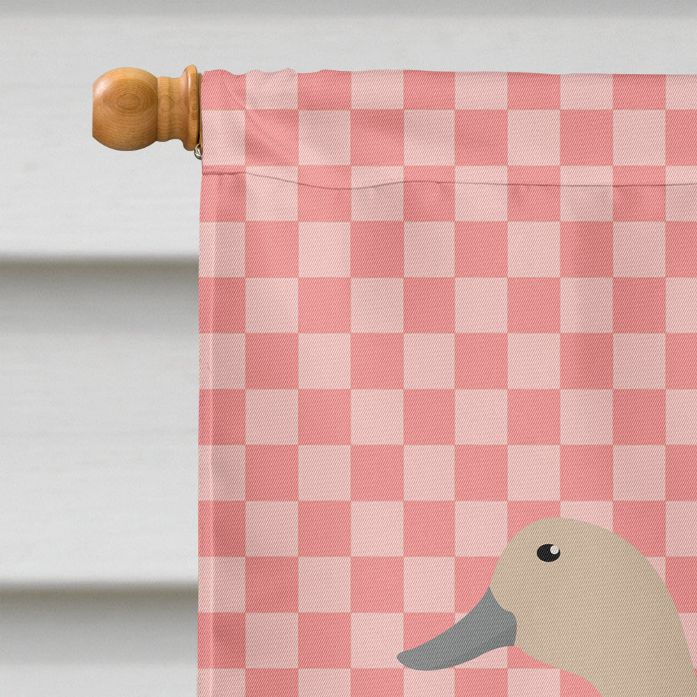 West Harlequin Duck Pink Check Flag Canvas House Size BB7858CHF  the-store.com.