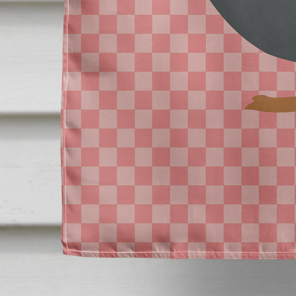 Blue Swedish Duck Pink Check Flag Canvas House Size BB7862CHF  the-store.com.