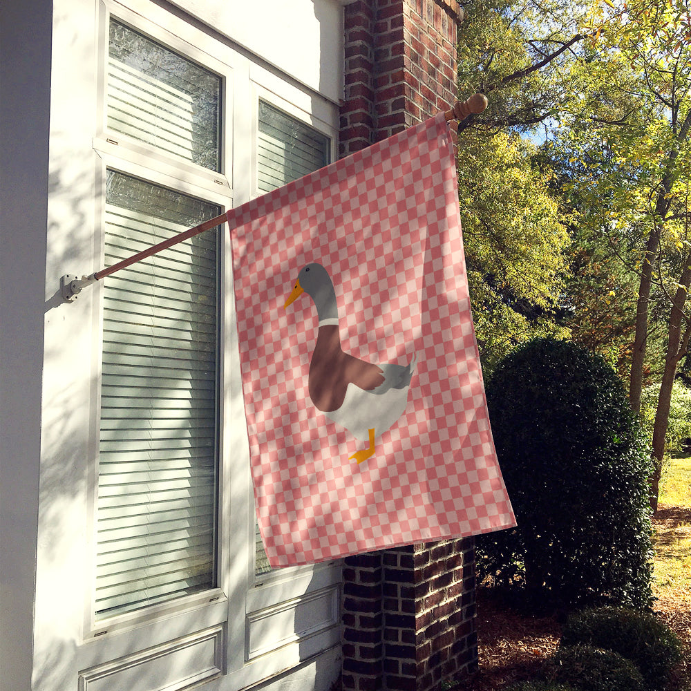 Saxony Sachsenente Duck Pink Check Flag Canvas House Size BB7863CHF  the-store.com.