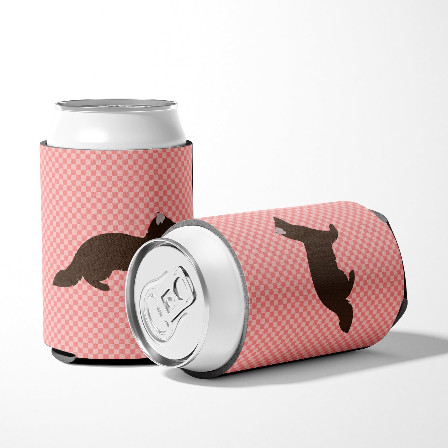 Sable Marten Pink Check Can or Bottle Hugger BB7869CC  the-store.com.
