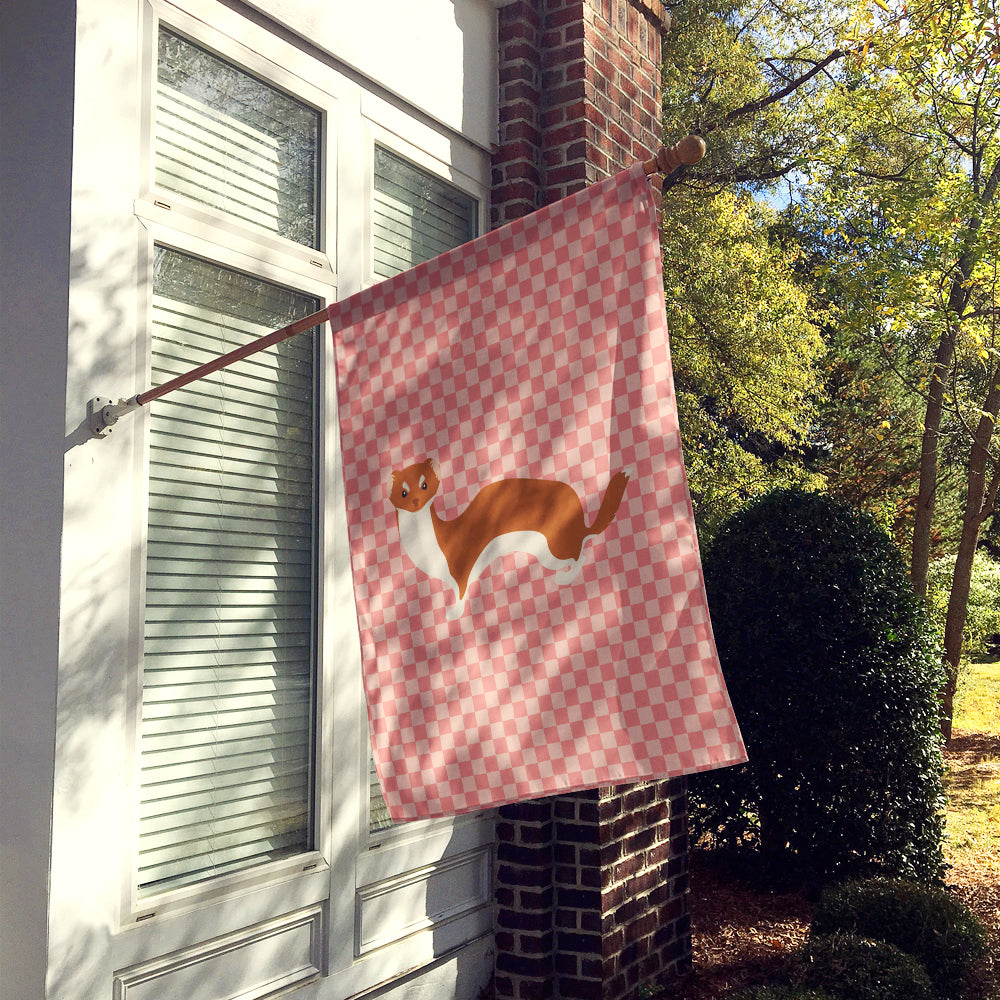 Weasel Pink Check Flag Canvas House Size BB7870CHF  the-store.com.
