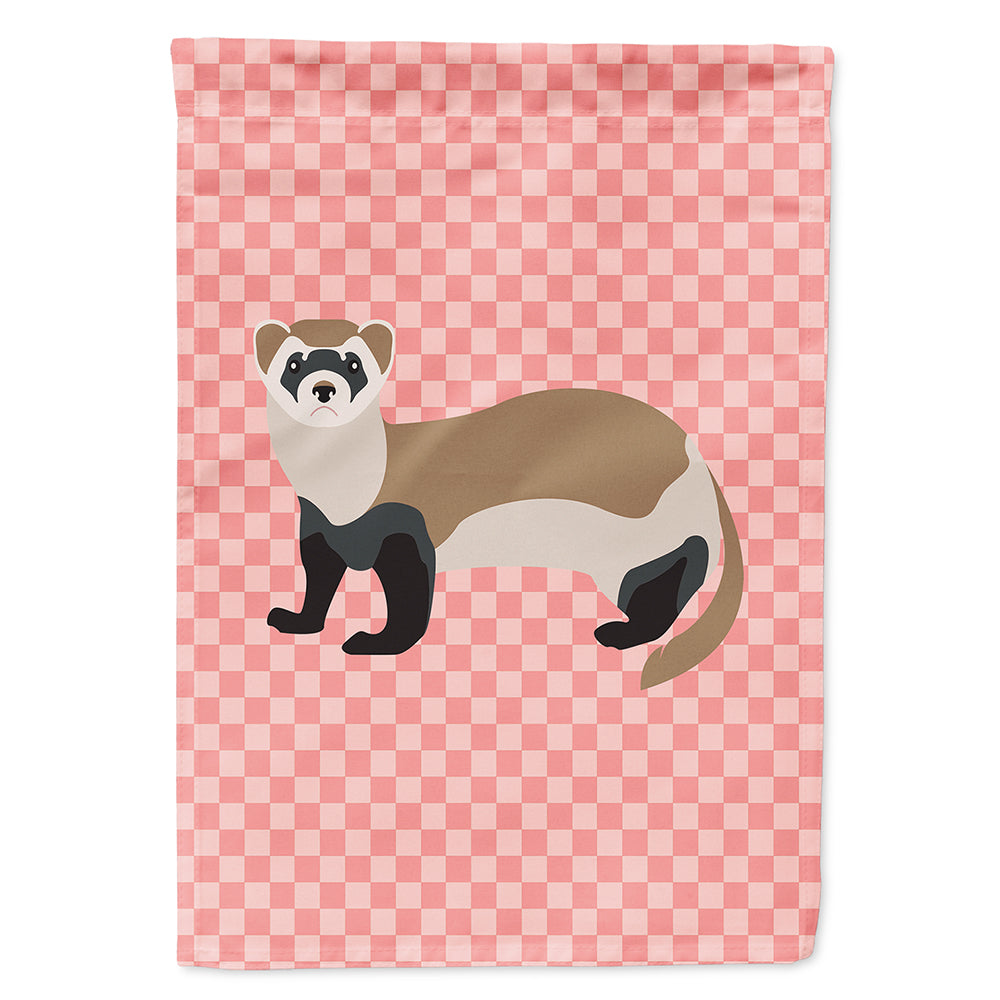 Ferret Pink Check Flag Canvas House Size BB7878CHF  the-store.com.
