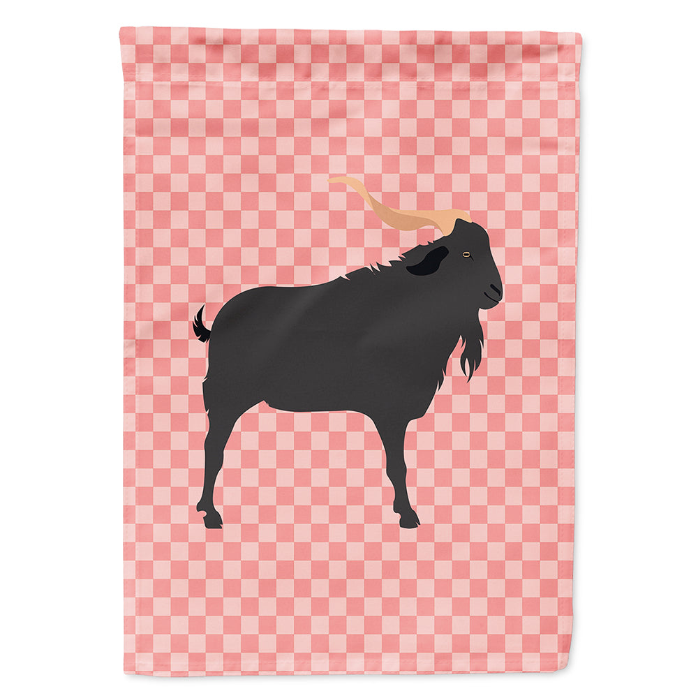 Verata Goat Pink Check Flag Canvas House Size BB7882CHF