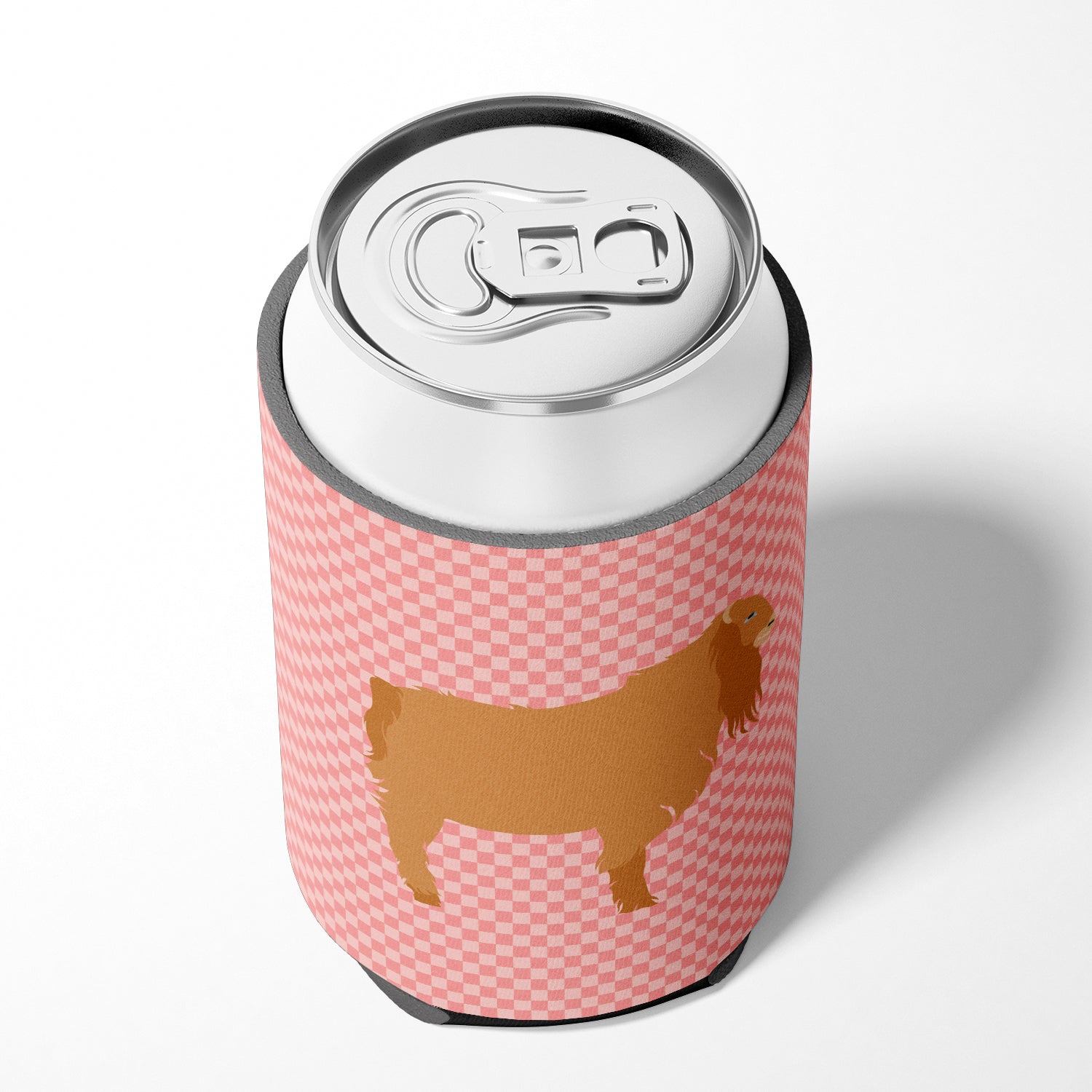American Lamancha Goat Pink Check Can or Bottle Hugger BB7885CC  the-store.com.