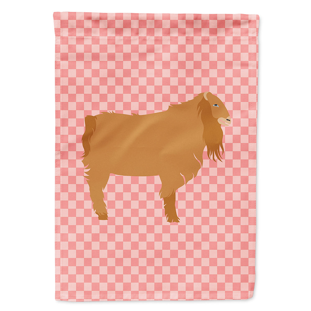 American Lamancha Goat Pink Check Flag Canvas House Size BB7885CHF  the-store.com.