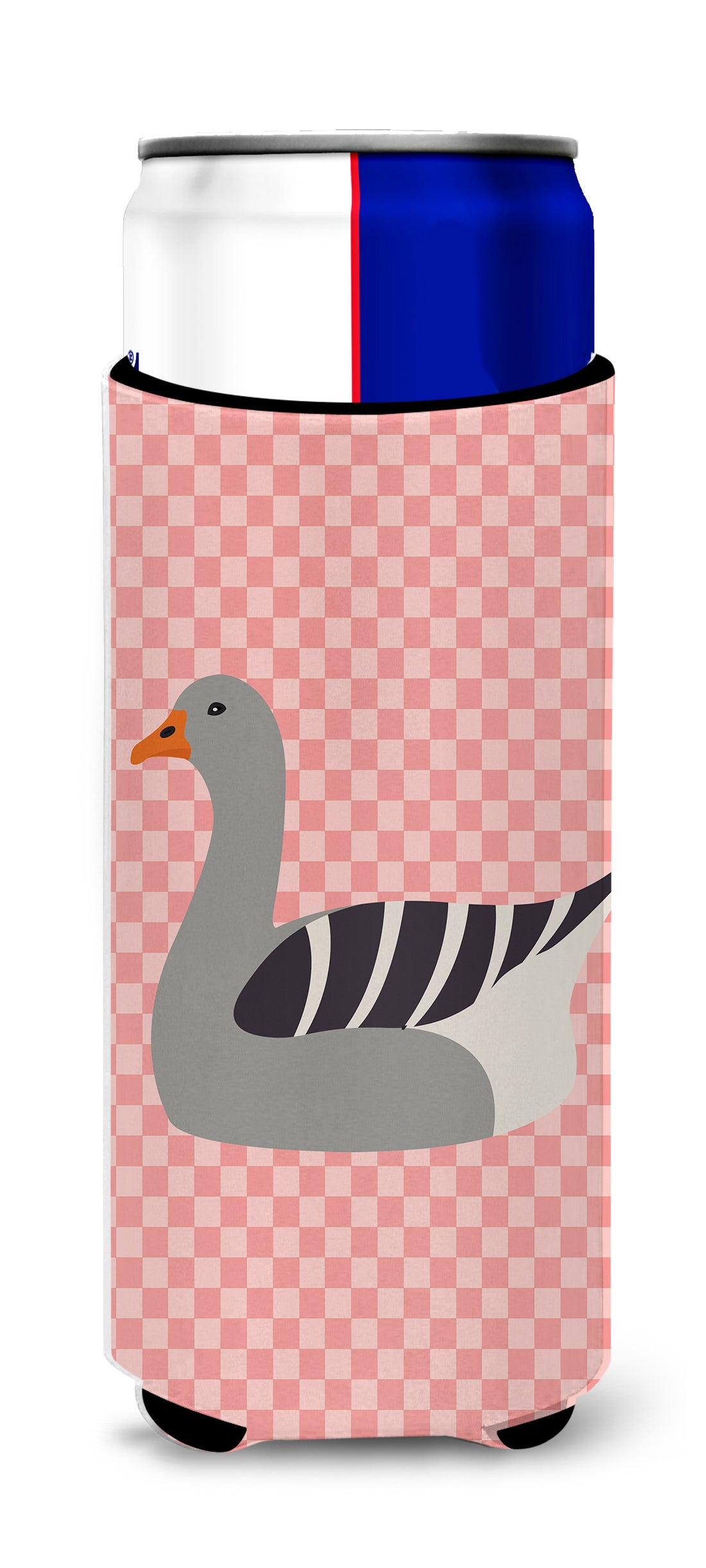 Pilgrim Goose Pink Check  Ultra Hugger for slim cans