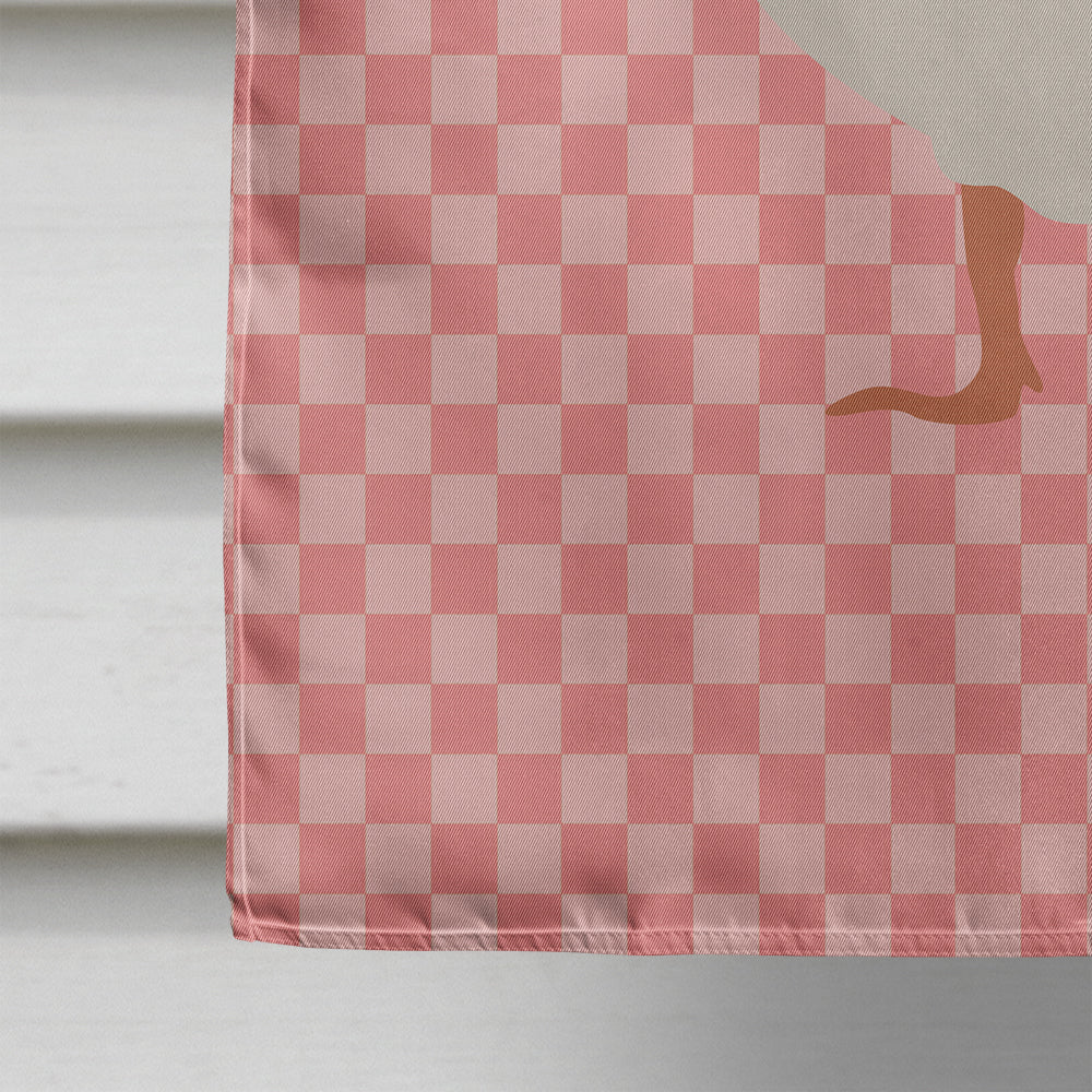 Steinbacher Goose Pink Check Flag Canvas House Size BB7894CHF