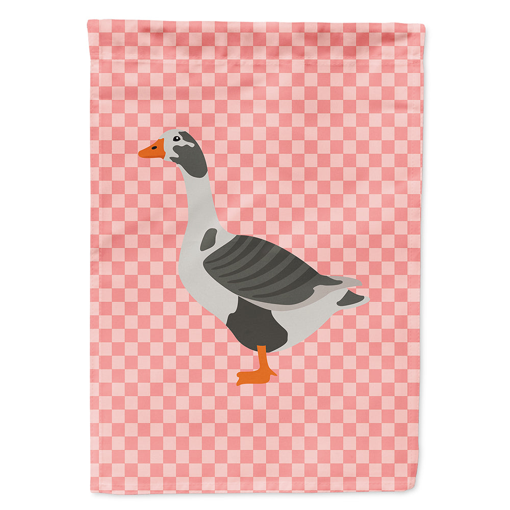 West of England Goose Pink Check Flag Canvas House Size BB7895CHF