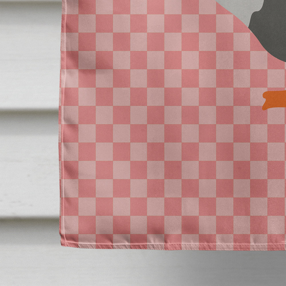 West of England Goose Pink Check Flag Canvas House Size BB7895CHF  the-store.com.