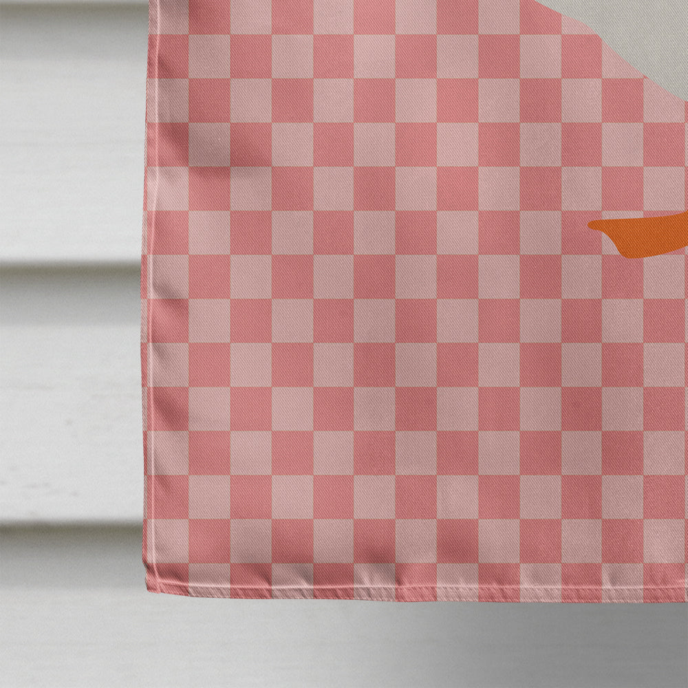 Shire Horse Pink Check Flag Canvas House Size BB7900CHF