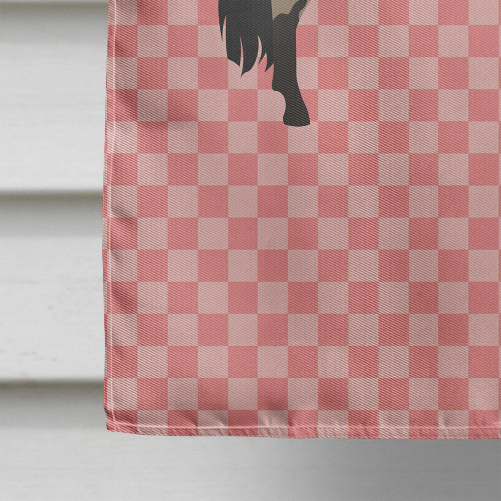 Welsh Pony Horse Pink Check Flag Canvas House Size BB7910CHF