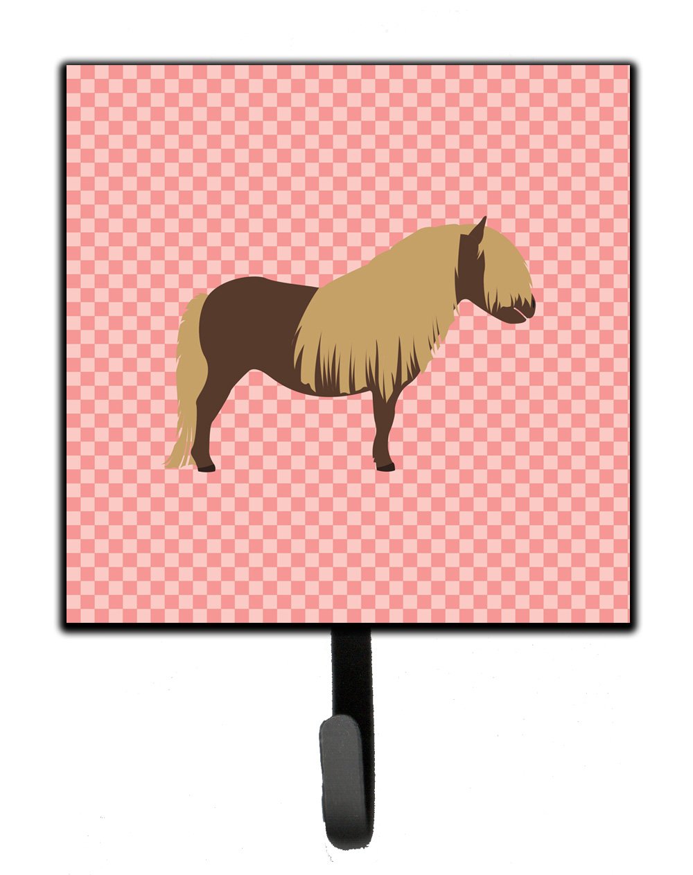 Shetland Pony Horse Pink Check Leash or Key Holder by Caroline&#39;s Treasures