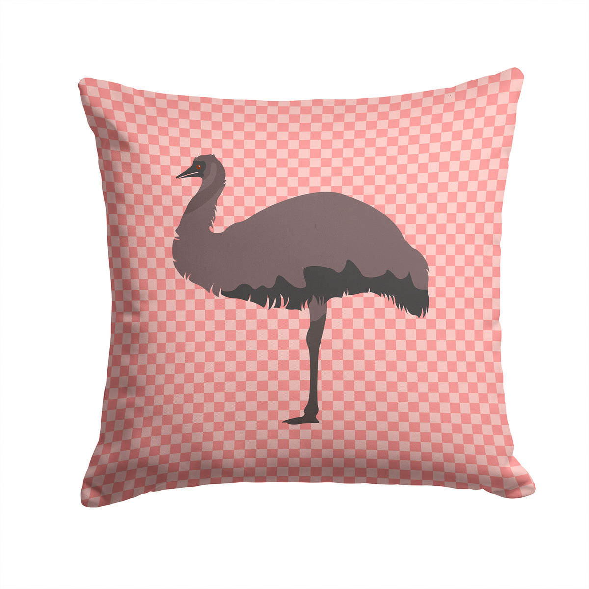 Emu Pink Check Fabric Decorative Pillow BB7922PW1414 - the-store.com