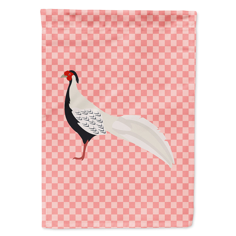 Silver Pheasant Pink Check Flag Canvas House Size BB7929CHF  the-store.com.