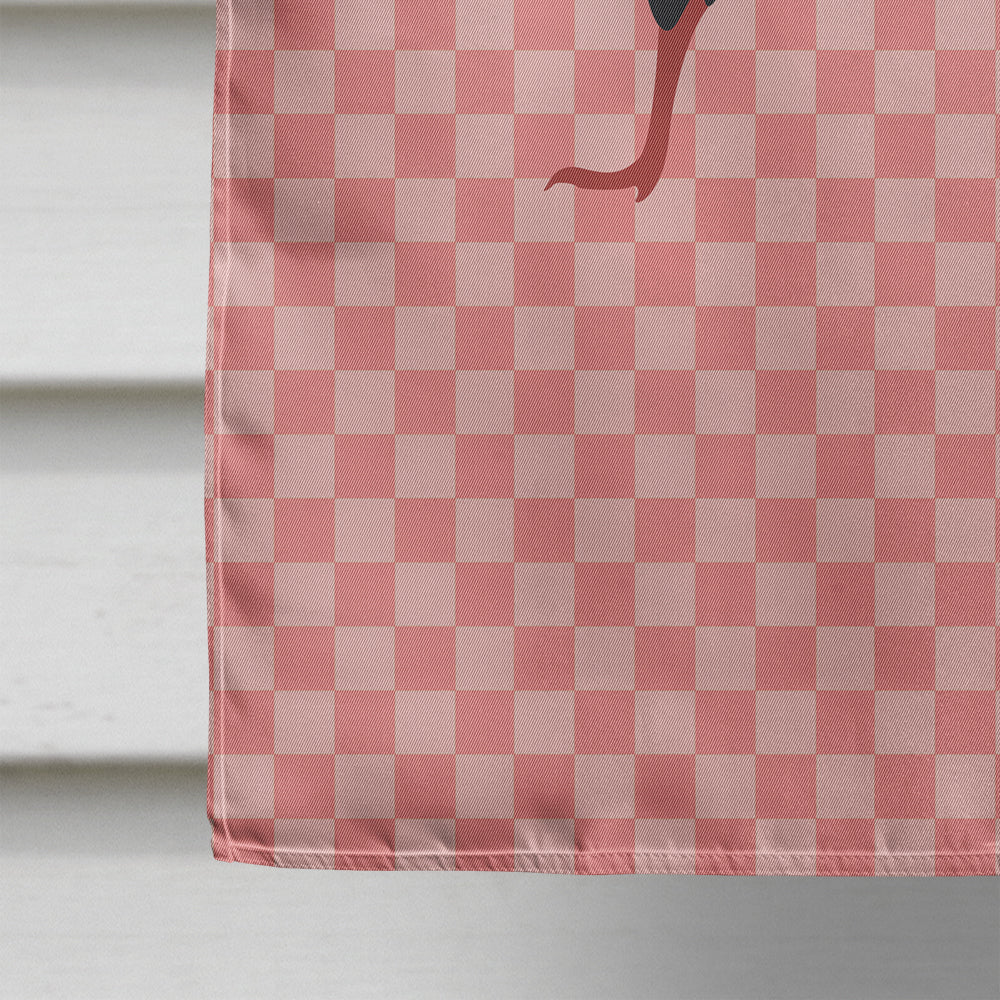 Silver Pheasant Pink Check Flag Canvas House Size BB7929CHF  the-store.com.