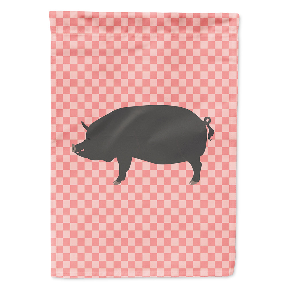 Berkshire Pig Pink Check Flag Canvas House Size BB7933CHF  the-store.com.