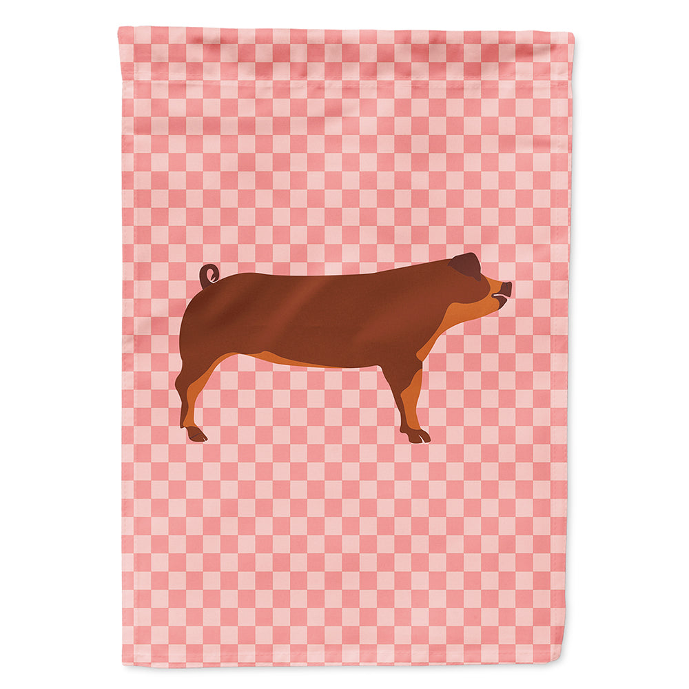 Duroc Pig Pink Check Flag Canvas House Size BB7942CHF  the-store.com.