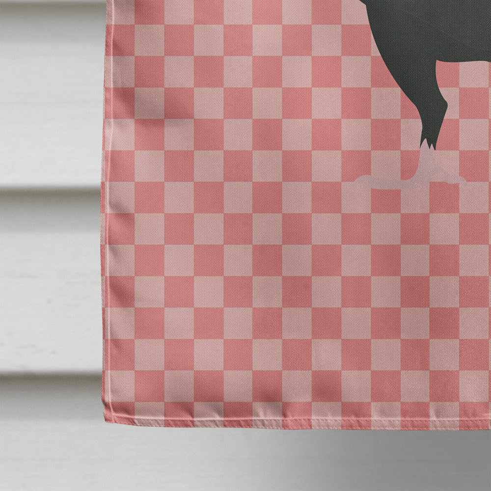 English Carrier Pigeon Pink Check Flag Canvas House Size BB7945CHF  the-store.com.