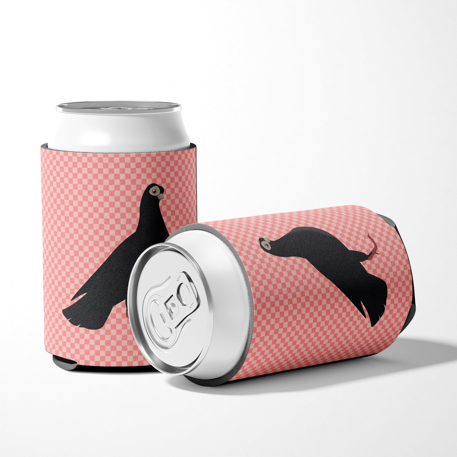 Budapest Highflyer Pigeon Pink Check Can or Bottle Hugger BB7947CC  the-store.com.