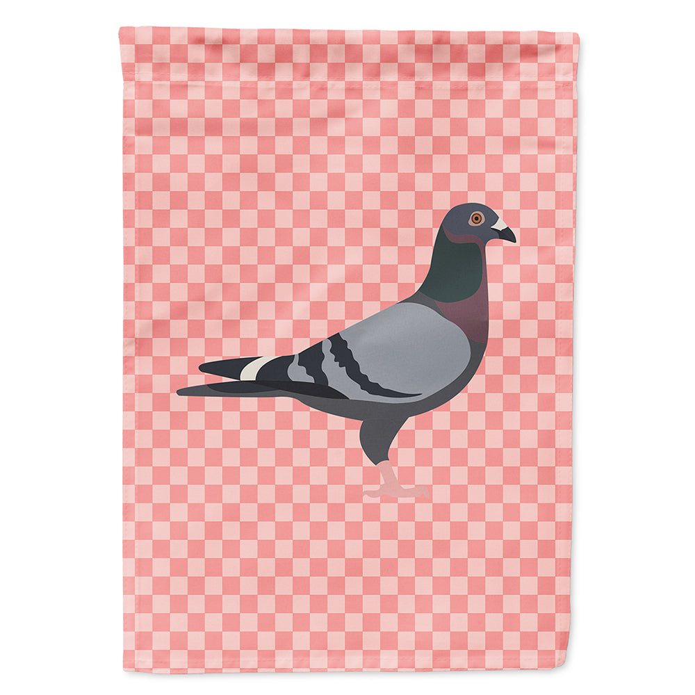 Racing Pigeon Pink Check Flag Canvas House Size BB7951CHF  the-store.com.