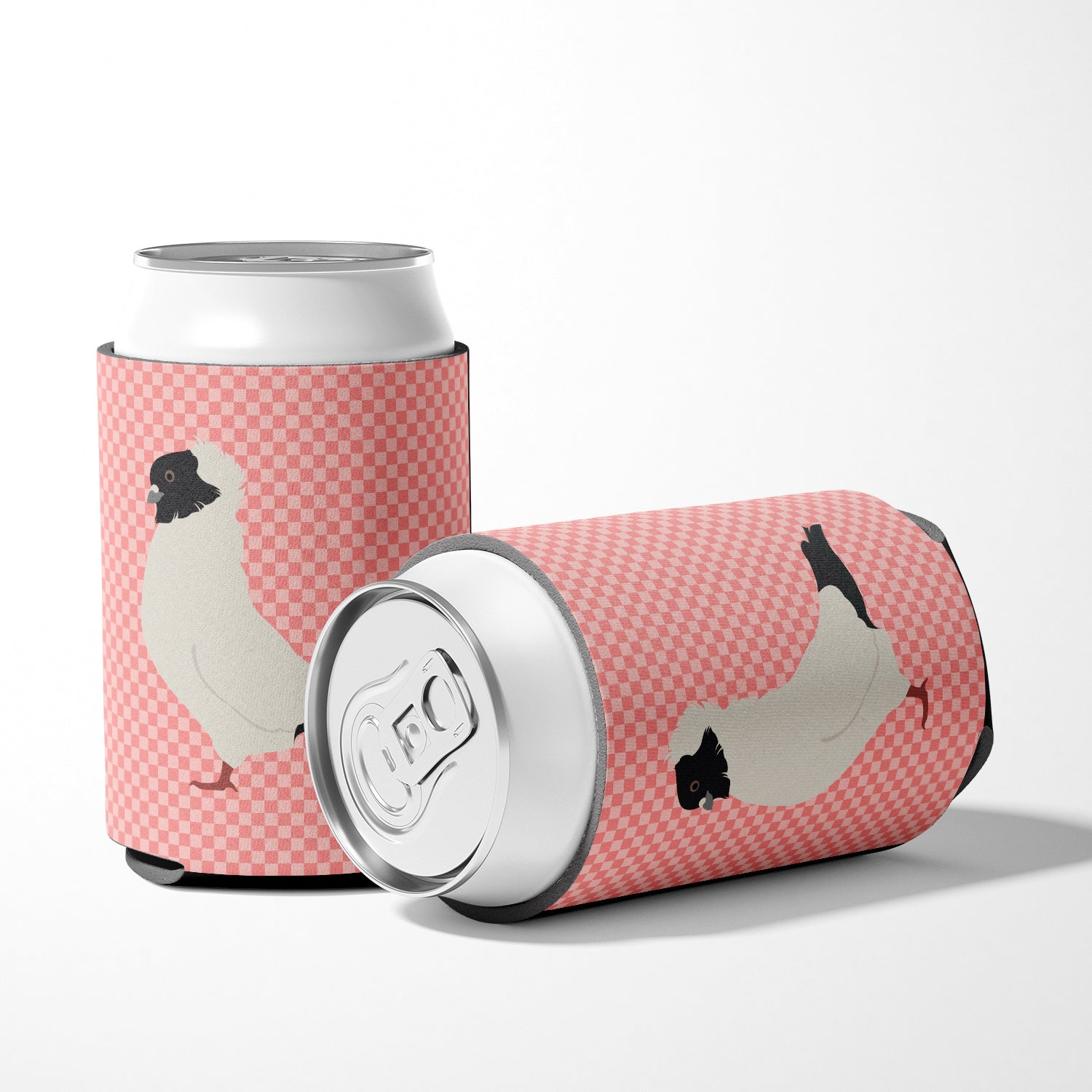 Nun Pigeon Pink Check Can or Bottle Hugger BB7952CC