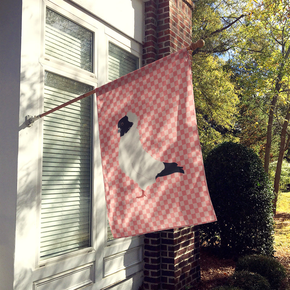 Nun Pigeon Pink Check Flag Canvas House Size BB7952CHF  the-store.com.