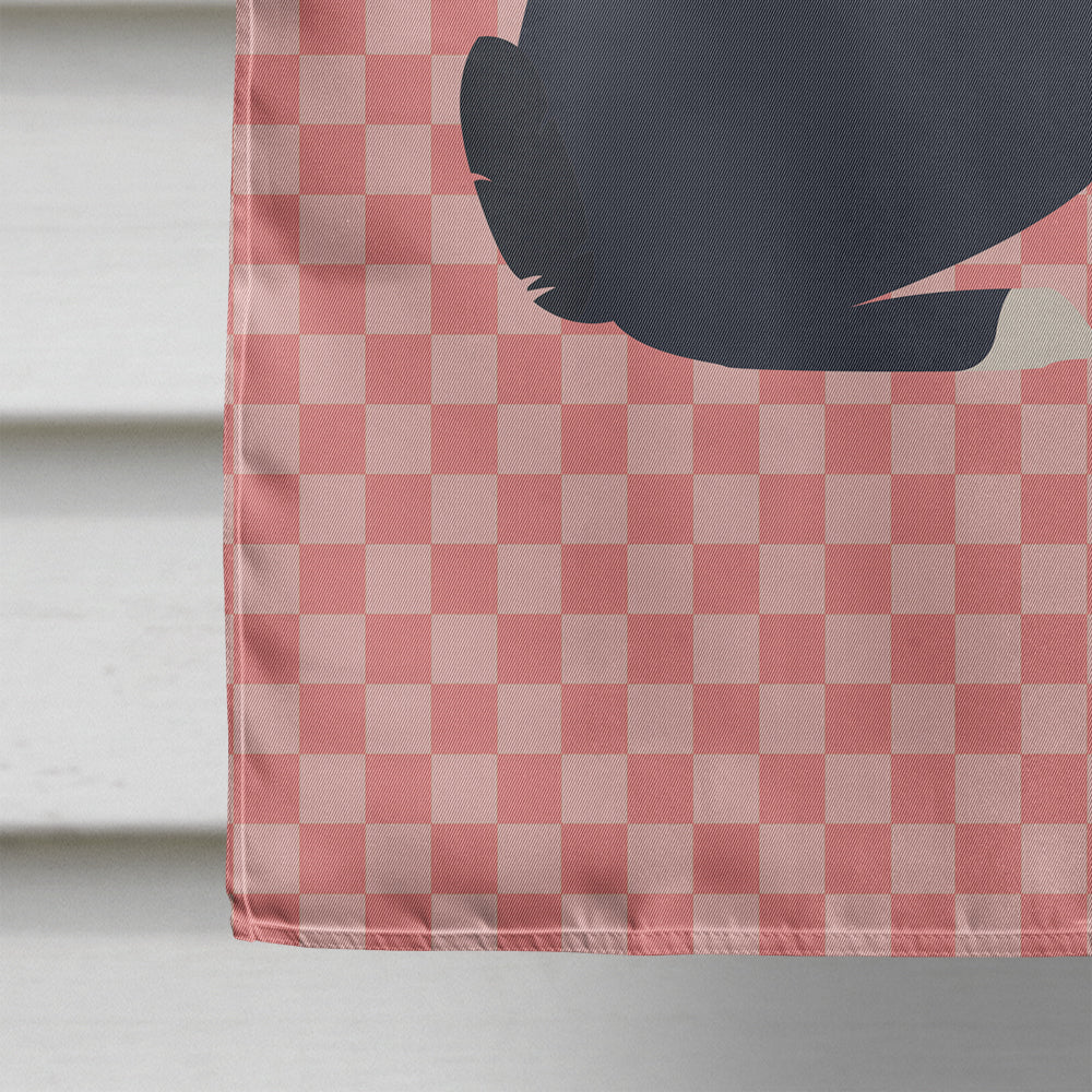 Dutch Rabbit Pink Check Flag Canvas House Size BB7958CHF  the-store.com.