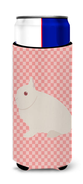 Hermelin Rabbit Pink Check  Ultra Hugger for slim cans