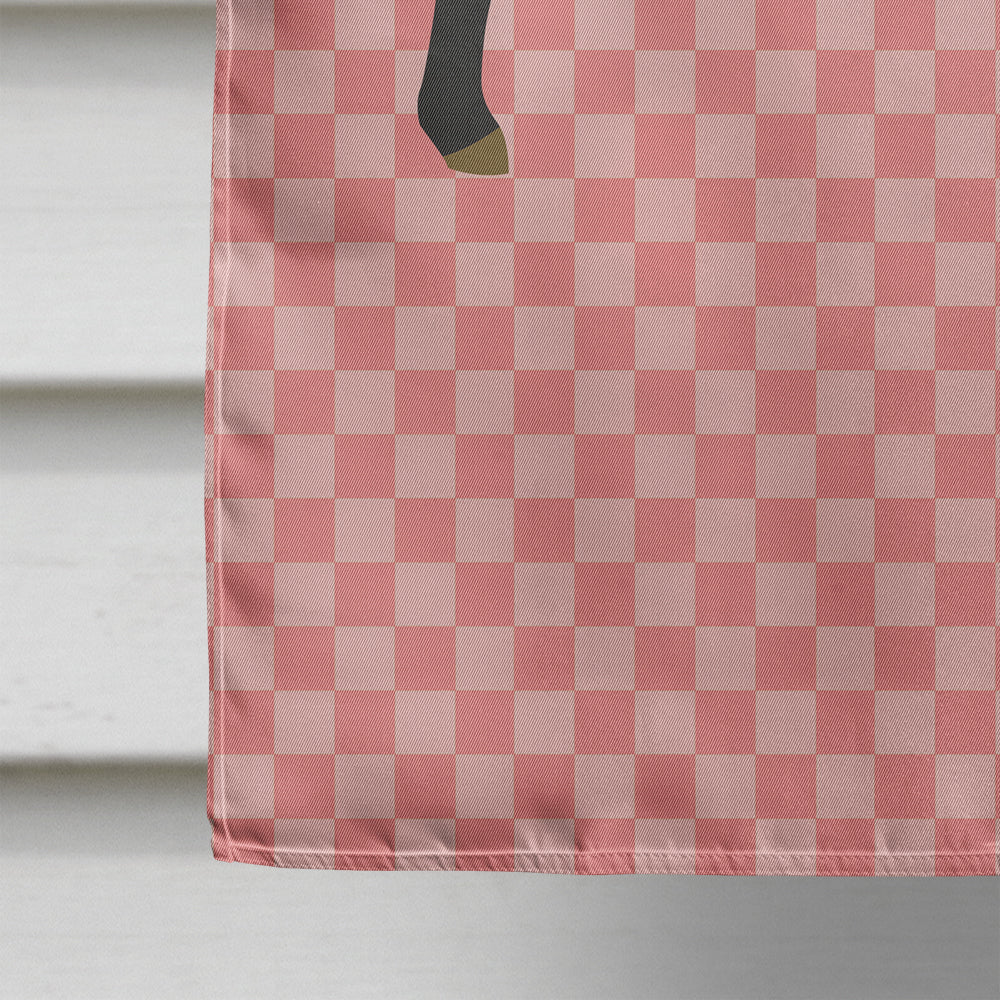 Suffolk Sheep Pink Check Flag Canvas House Size BB7972CHF  the-store.com.